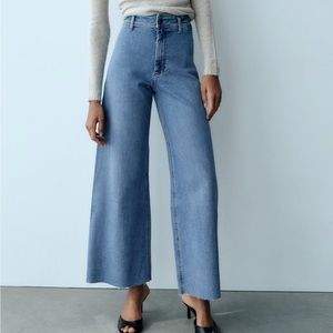 Zara high-waisted ZW Marine Straight jeans
